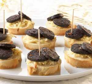 Recette amuse-bouche boudin noir et pomme