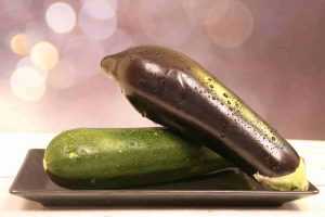 Recette Légumes Roxane : aubergine et courgette