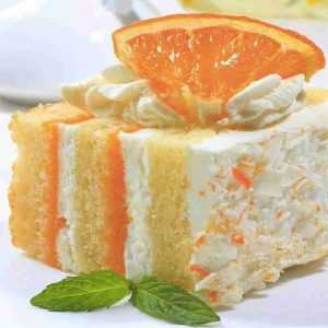 Recette Gâteau aux amandes fourré à la crème d’orange