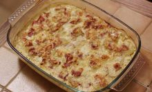 Recette Gratin dauphinois au jambon cru