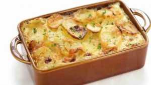 Recette Gratin de pommes de terre aux oignons