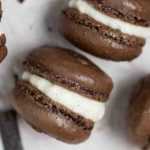 Recette Macarons au cacao, fourrés au chocolat blanc