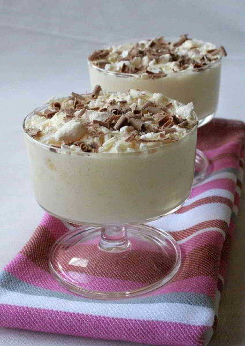 Recette Mousse de chocolat blanc à la meringue