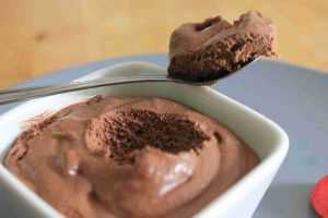 Recette Mousse au chocolat et poires