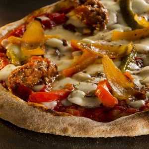 Recette Pizza Viande hachée poivrons