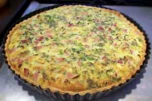 Recette Quiche aux poireaux et jambon de Pays