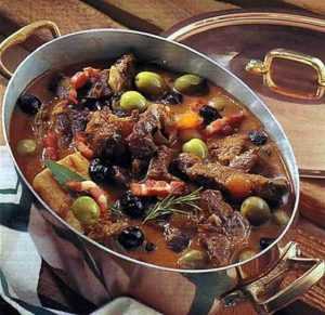 Recette Boeuf aux olives