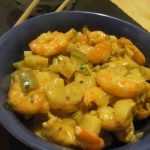 Recette Gambas au curry (vite fait !)