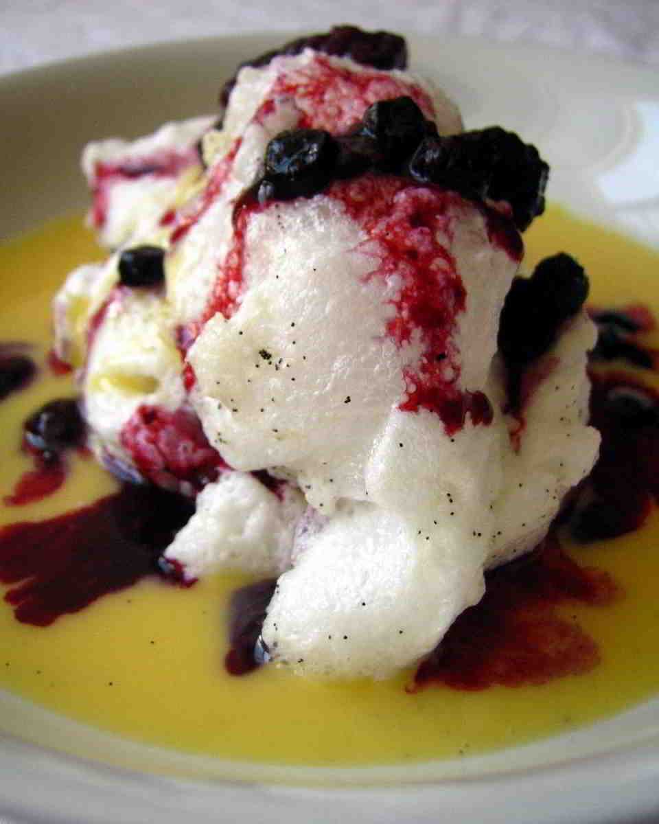 Recette Îles flottantes aux fruits frais