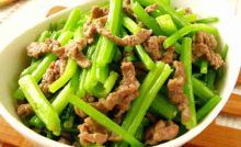 Recette Lamelles de boeuf sauté au céleri