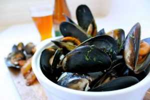 Recette Moules à la riecoise aux pommes