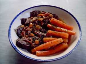 Recette Paleron aux carottes