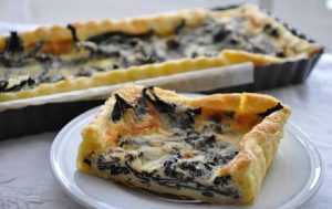 Recette Quiche roquefort, trompettes chanterelles