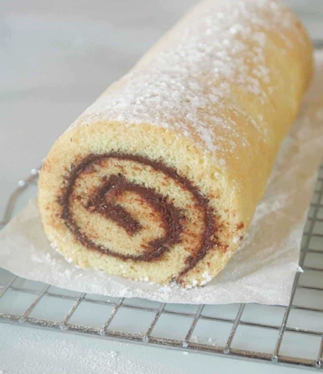 Recette Biscuit roulé au nutella