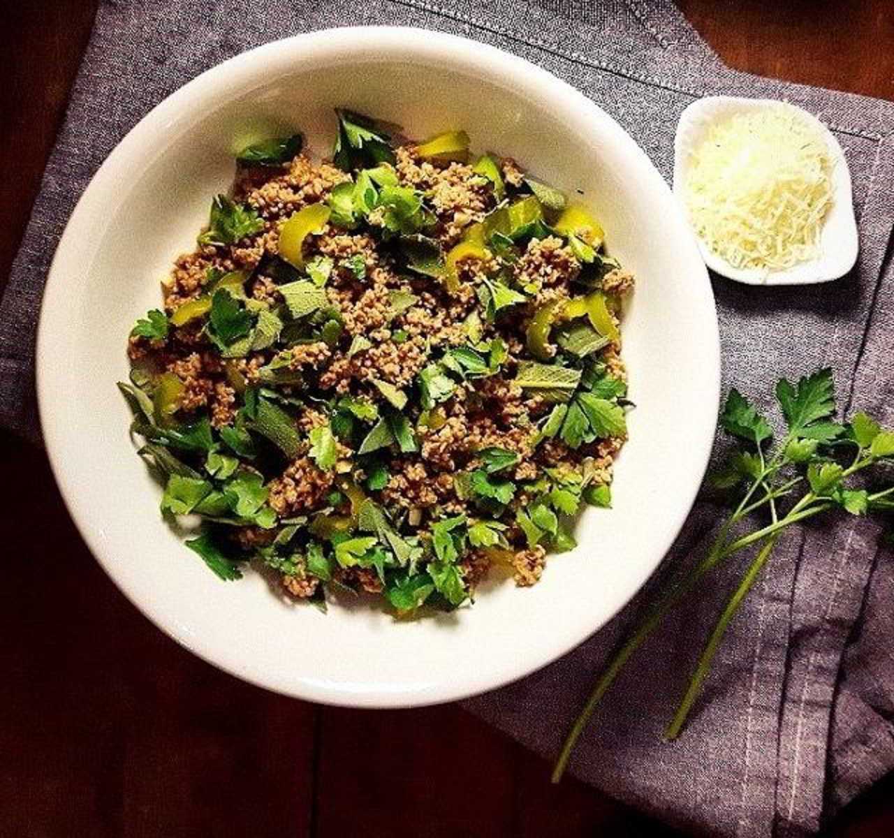 Recette Salade de boeuf sauté aux herbes