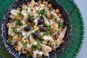 Recette Salade portugaise à la morue et aux pois chiches