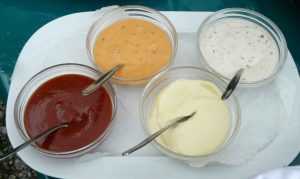 Sauces à dipper, base fromage blanc