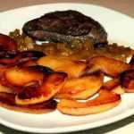 Recette Steaks d’autruche aux pommes