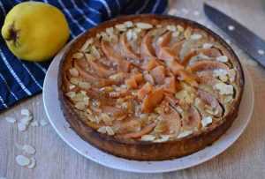 Recette Tarte fine au coing et amandes