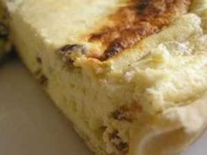 Recette Tarte au fromage blanc et raisins secs