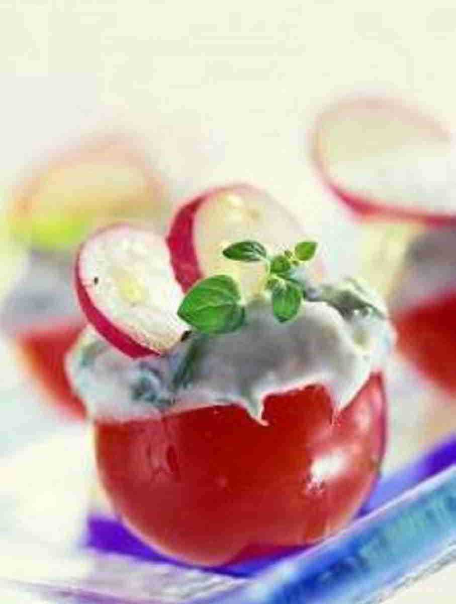 Recette Tomates au bleu au micro-ondes