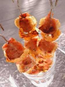 Recette Brochettes de saint-jacques et crevettes au bacon