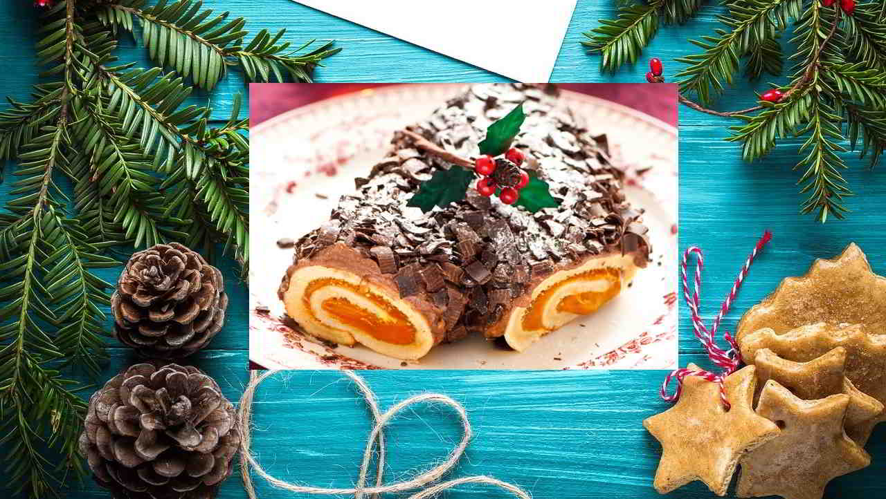 Recette Bûche de noël à la mousse de fruits