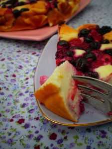 Recette Gateau minute aux fruits de Mamy Yvette