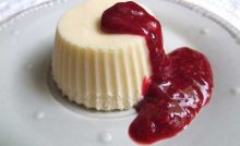 Recette Glace au mascarpone sur coulis de fruits rouges