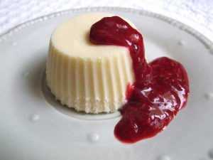 Recette Glace au mascarpone sur coulis de fruits rouges