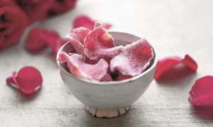 Recette pétales de rose au sucre