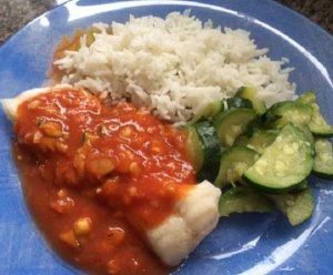 Recette poisson sauce courgette