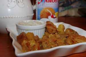 Recette Porc au curry et ananas