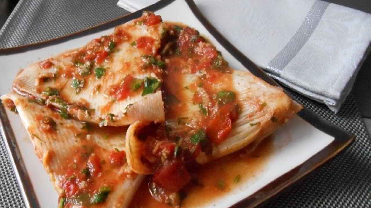 Recette Raie à la sauce tomate