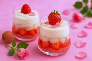 Recette Tiramisu aux fraises saveur pommes-litchis