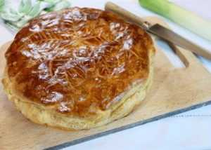 Recette tourte jambon braisé et Chavignol