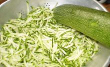 Recette salade de courgettes râpées
