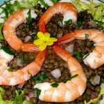 Recette salade lentilles aux fruits mer