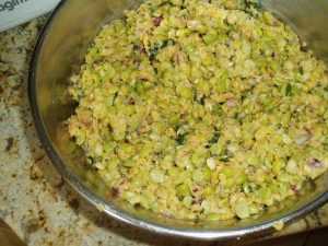 Recette Salade de pois cassés et de lentilles corail à l'indienne