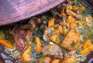 Recette tajine de canard confit aux patates douces