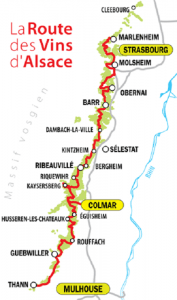 Carte des vins d'Alsace