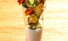 Recette Mini duo de brochettes de poulet et légumes