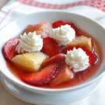 Recette nage de rhubarbe aux fraises