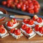 Recette chèvre frais et tomates confites