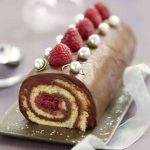 Recette Bûche roulée chocolat, framboise biscuit, coco citron vert