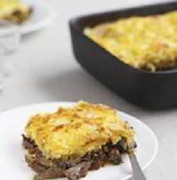 Recette Parmentier de queue de boeuf à la polenta