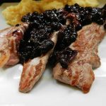 emince de canard sauce myrtille