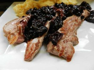 emince de canard sauce myrtille