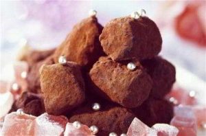 truffes au chocolat et loukoum