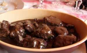 Recette Daube de sanglier au vin rouge et cognac